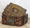 Ebros Stonemasons Masonic Small Decorative Box Jewelry Trinket 4" Long
