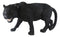 Grand Scale Realistic Black Panther Jaguar Leopard Prowling Statue 31"Long