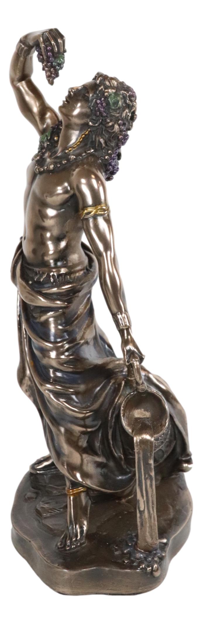 Ebros Greek Olympian God Bacchus Dionysus Statue Wine & Ecstasy Deity Figurine 11"H - Ebros Gift