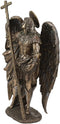 Ebros Byzantine Orthodox Archangel Barachiel Holding Crucifix Statue 11" Tall