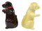 Ebros Colorful Ceramic Labradors Dog Couple Hugging Dancing Salt Pepper Shakers Set
