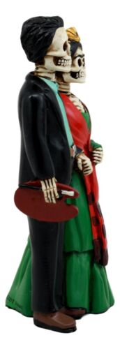 Day Of The Dead Mexican Artists La Pintora Skeleton Couple Figurine Decor Statue - Ebros Gift