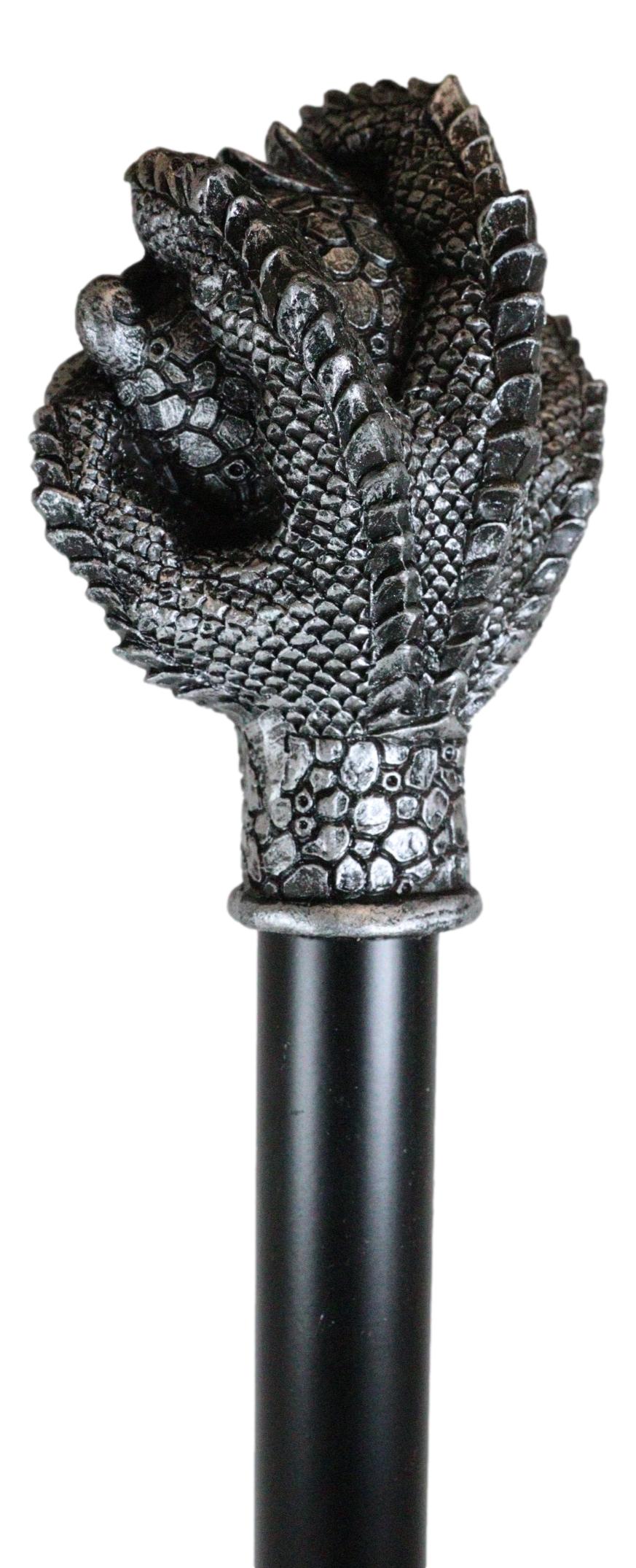 Fantasy Ocular Evil Eye Of Sauron And Dragon Claws Swagger Cane Cosplay Stick
