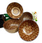 Ebros Gift Japanese Floral Blossom Sepia Brown Color Food Safe 5" Diameter Decorative Bowl Set of 4 Ceramic