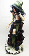 Ebros 15.25 Inch Sun and Moon Sitting Witch with Lantern Statue Figurine - Ebros Gift