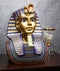 Ebros Large Cobra And Nemes Mask of Pharaoh Egyptian King Tut Bust Figurine 11"H