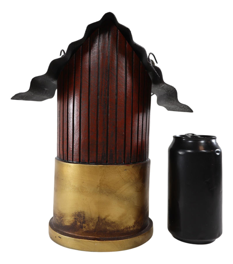 Rustic Western 12 Gauge Shotgun Bullet Shell Casing Birdhouse Bird Feeder House