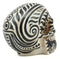 Tribal Tattoo Haka Warrior Maori Skull Money Bank Statue Ossuary Gothic Skeleton