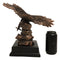 American Bald Eagle Swooping Towards Water Bronze Electroplated Resin Figurine