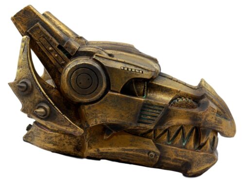 Ebros Steampunk Cyborg Dragon Head Jewelry Box Figurine 9.5"L Cyber Robot Draco Statue