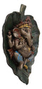 Ebros Lord Ganesha On Peepal Banyan Leaf Vastu Statue Supreme Hindu God Of Success