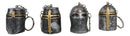 Ebros Medieval Knights Of The Cross Templar Crusader Mask Keychains Pack Of 4