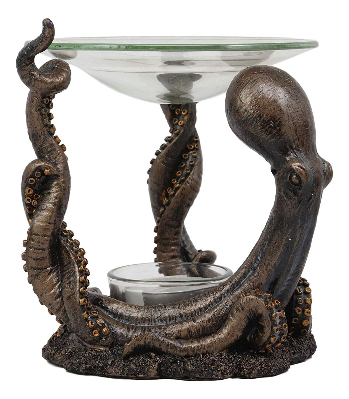 Ebros Nautical Ocean Marine Octopus Oil Warmer Or Wax Tart Burner Candle Holder Statue