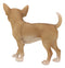 Lifelike Shorthair Deer Head Chihuahua Dog Statue 9.5"Long With Glass Eyes