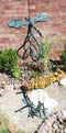 Ebros Cottage Garden Dragonfly Aluminum Resonant Relaxing Wind Chime Patio Garden Decor