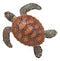Ebros Coastal Swimming Brown Sea Turtle Wall Decor Hanging Plaque 11.25" Long