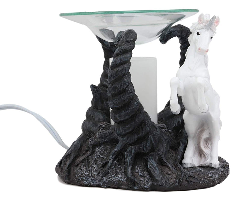 Ebros White Unicorn by Twisted Trees Electric Oil Burner Tart Warmer Figurine