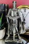 Ebros Medieval Holy Roman Empire Caped Crusader Knight w/ Sword Statue Suit Of Armor