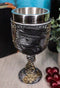 Gothic Alchemy Black Death Steampunk Plaque Doctor Edgar Poe Wine Goblet Chalice
