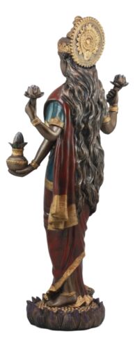 Large Hindu Goddess Of Prosperity And Wisdom Lakshmi Shri Thirumagal Statue 20"H