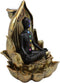 Ebros Spiritual Harmony Chakra Yoga Backflow Cone Incense Burner Statue 6" Tall