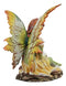 Once Upon A Time Summer Romance Bookworm Fairy In Radiant Yellow Dress Statue