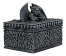 Ebros Gothic Stone Trapped Le Penseur Thinker Gargoyles Notre Dame Jewelry Box