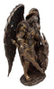 Ebros Saint Archangel Warrior Michael Holding Satan Dragon Head Figurine 10.75"H
