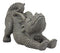 Ebros Garden Dragon Morning Greeting Stretch Statue 11.75" Long Cute Baby Dragonling Wyrmling Faux Stone Resin Finish Figurine Fantasy Dragons Home Decor
