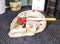 Ghastly Romantic Red Rose Skull Cigaretter Ashtray Resin Skeleton