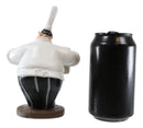 Big Chef Mario With Tall Hat Salt And Pepper Shakers Holder Figurine 6.25"H