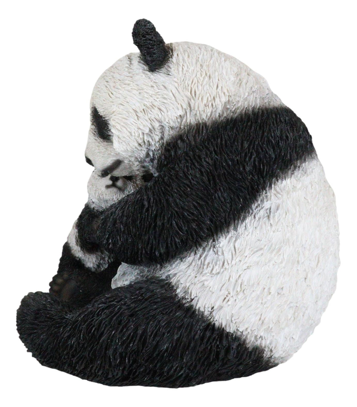 Large Lifelike Adorable China Giant Panda Bear Mother With Cub Baby Statue