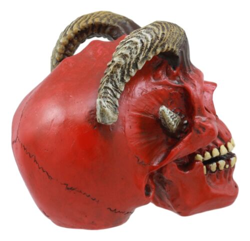 Day of The Dead El Diablo Horned Devil Skull Statue Hell Spawned Imp Ram Demon