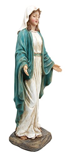 Ebros Gift Our Lady of Grace Virgin Mary Decorative Figurine 10.25"H - Ebros Gift
