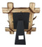 Rustic Buckhorn Deer Antlers On Logs Picture Frame With Easel Back 5"X7" Photo