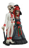Day Of The Dead Skeleton Couple Wedding Statue Gothic Skeleton Cake Toppers