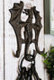 Cast Iron Rustic Fantasy Viking Dragon 3-Pegs Wall Keys Leash Coat Hook Decor