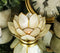 Ebros Seashells Lotus Flower Votive Tea Light Candle Holder 4.25"D (Pearl White)