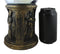 Egyptian Nefertiti Bastet Astrology Golden Column Pillar LED Light Crystal Ball