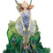 Surfer's Dream Josephine Wall Statue Ocean Fairy Riding Rainbow Fish Chariot