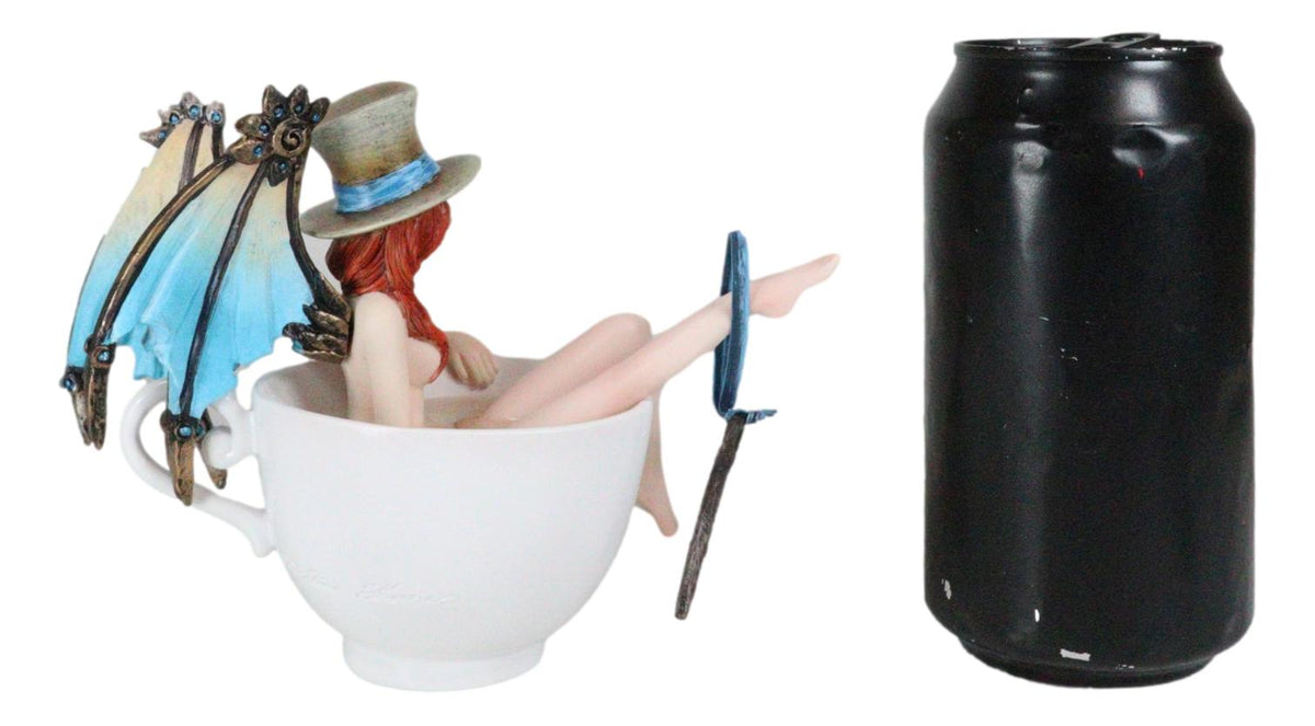 Amy Brown Teacup Steampunk Locksmith Key Bearer Fairy Tea Bath Fae Figurine