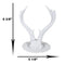 Contemporary Chic Rustic White Double Buck Deer Stag Antlers Jewelry Tree Holder
