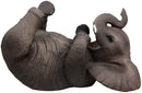 Safari Elephant Pachyderm Wine Bottle & Salt Pepper Shakers Holder Figurine Set
