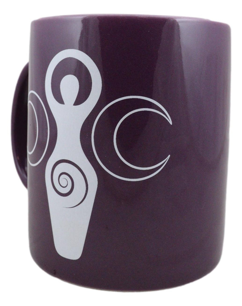 Pack Of 2 Wicca Triple Moons Spiral Goddess Bone China Coffee Mug Cups 12oz