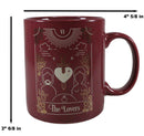 Wicca Fortune Teller Psychic Tarot Cards The Lovers Ceramic Tea Coffee Mug Cup
