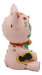 Furry Bones Pink Maneki Neko Skeleton Figurine Lucky Cat Kitten Furrybones Toy