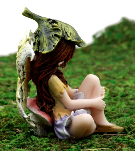 Ebros Gift Enchanted Fairy Garden Yellow Dahlia Flower Fairy Figurine 3" H Miniature Faerie Do It Yourself Ideas for Your Home Collectible Fairy Garden Decor