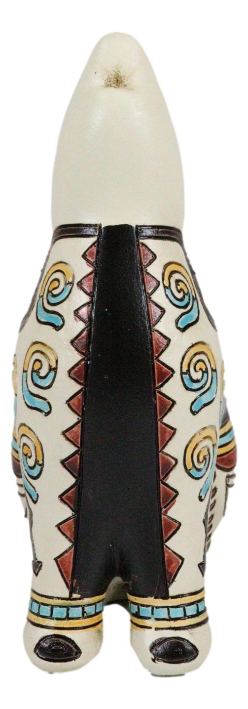 Native Tribe American Aztec Hopi Indian Style Howling Wolf Totem Spirit Figurine