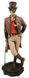 Steampunk Skeleton Costume Gentleman Figurine 8.75"H Detective Inspector Gadget