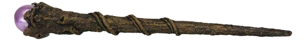 Ebros Merlin Greenman Cosplay Magic Wand with Purple Orb 14" Long Fantasy Decor